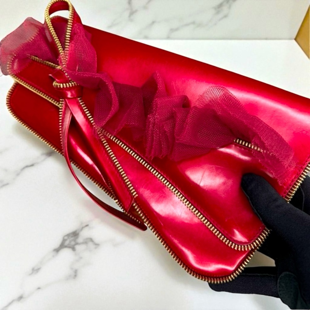 CHRISTIAN DIOR PATENT LEATHER Saddle